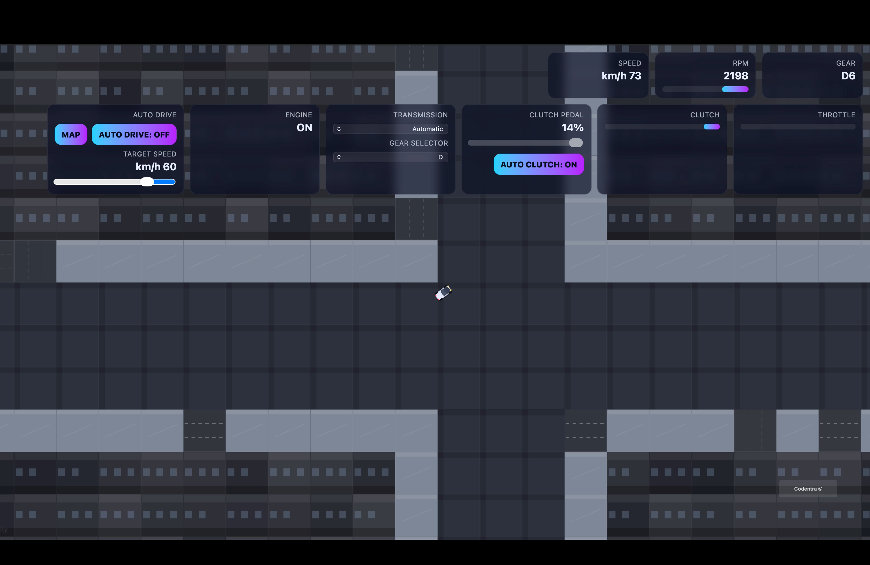صورة 1 من  CityShift: 2D Drive - لعبة قيادة سيارات ثنائية الأبعاد