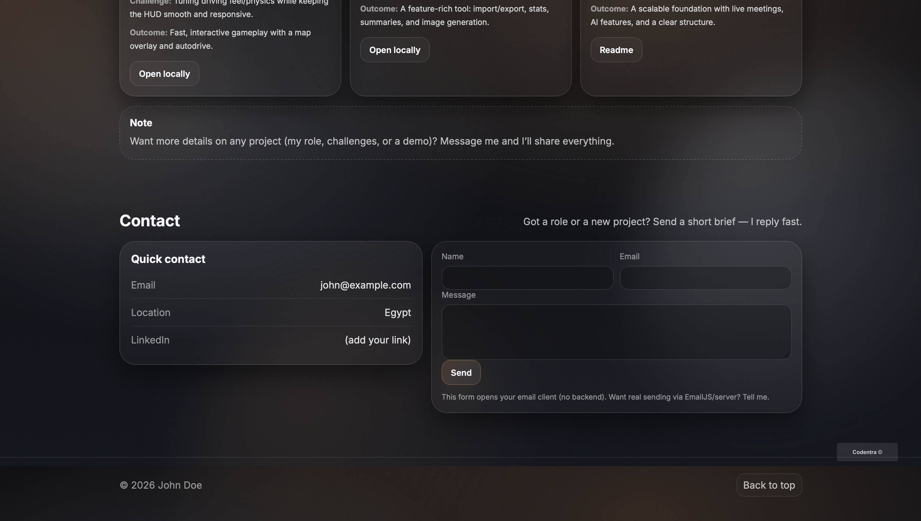 صورة 3 من  قالب بورتفوليو حديث 